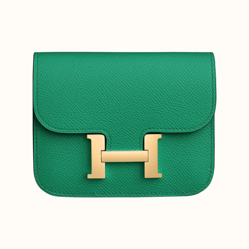 [에르메스]  3칼라 HERMES - Constance epsom 에르메스 콘스탄스 앱송 슬림 컴팩트 지갑 12.5cm x 10cm x 3cm