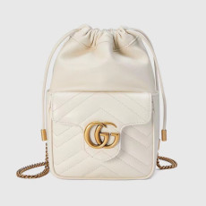 [GUCCI] 구찌 GG 마몽 마틀라세 미니 버킷백 746433 가로 15cm, 세로 21.5cm, 폭 7cm