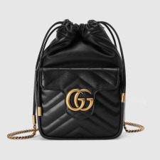 [GUCCI] 구찌 GG 마몽 마틀라세 미니 버킷백 746433 가로 15cm, 세로 21.5cm, 폭 7cm