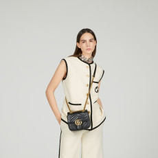 [GUCCI] 구찌 GG 마몽 마틀라세 미니 토트백 ‎가로 18cm 세로 15cm 폭 8cm