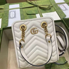 [GUCCI] 구찌 GG 마몽 마틀라세 미니 토트백 ‎가로 18cm 세로 15cm 폭 8cm