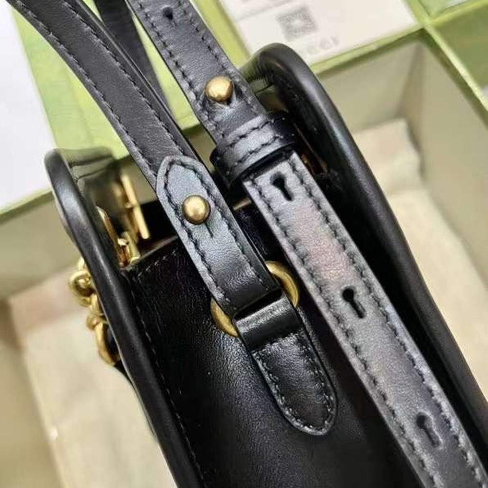 [GUCCI] 구찌 GG 마몽 마틀라세 미니 토트백 ‎가로 18cm 세로 15cm 폭 8cm