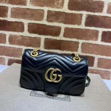 [GUCCI] 구찌 마몽 마틀라세 체인백 - Gucci GG Marmont Matelasse Mini CHAIN SHOULDER BAG 446744 - 23 x 14 x 6cm