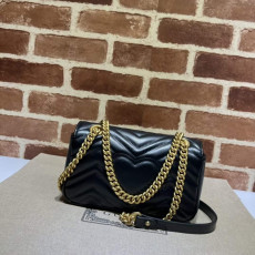 [GUCCI] 구찌 마몽 마틀라세 체인백 - Gucci GG Marmont Matelasse Mini CHAIN SHOULDER BAG 446744 - 23 x 14 x 6cm