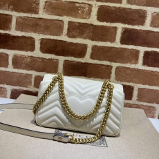 [GUCCI] 구찌 마몽 마틀라세 체인백 - Gucci GG Marmont Matelasse Mini CHAIN SHOULDER BAG 446744 - 23 x 14 x 6cm