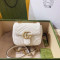 [GUCCI] 구찌 마몽 탑 마틀라세 크로스 백 - GUCCI GG Marmont matelass leather mini bag 18 x 15 x 8cm