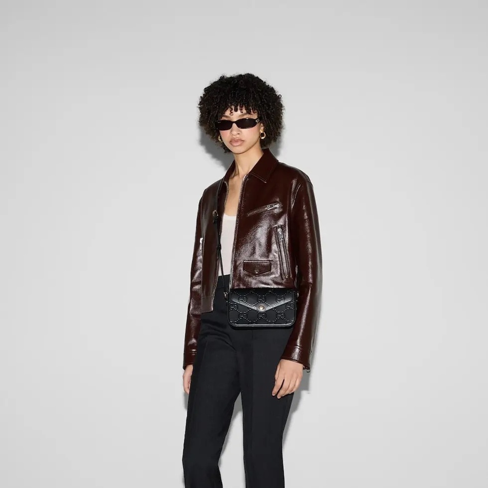 [GUCCI] 구찌 GG 수퍼 미니 숄더백 772794  21 x 13.5 x 3 cm