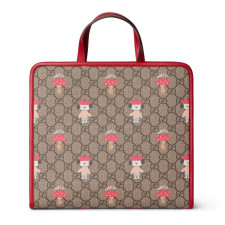 [GUCCI] 구찌 키즈 GG 슈프림 로고 프린트 토트백 605614 25 x 28.5 x 11 cm