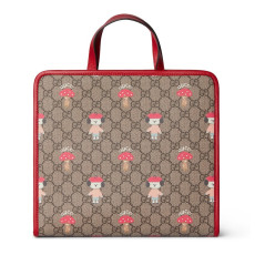 [GUCCI] 구찌 키즈 GG 슈프림 로고 프린트 토트백 605614 25 x 28.5 x 11 cm