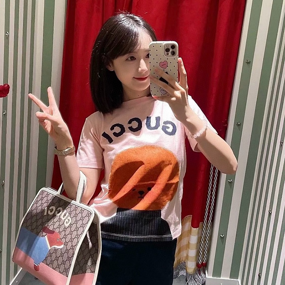 [GUCCI] 구찌 키즈 GG 슈프림 로고 프린트 토트백 605614 25 x 28.5 x 11 cm