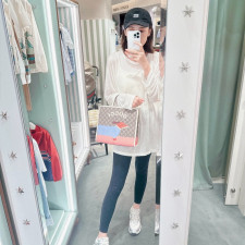 [GUCCI] 구찌 키즈 GG 슈프림 로고 프린트 토트백 605614 25 x 28.5 x 11 cm