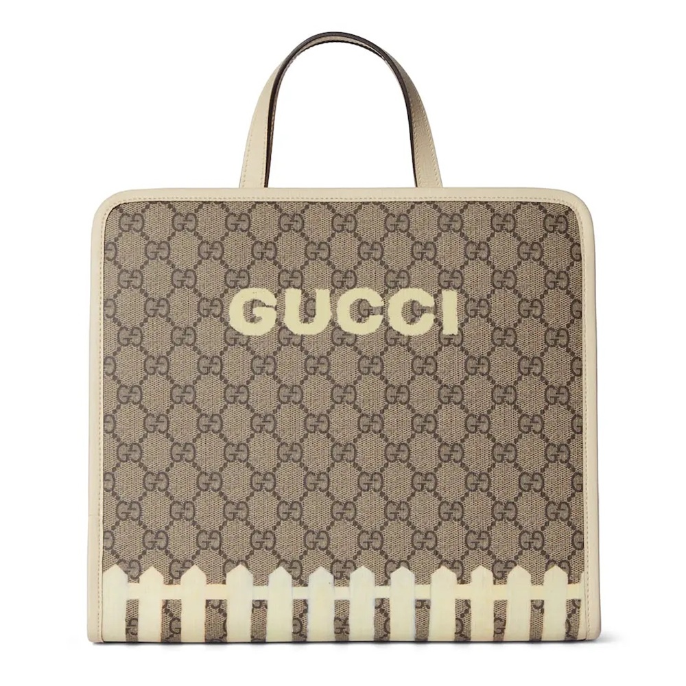 [GUCCI] 구찌 키즈 GG 슈프림 로고 프린트 토트백 605614 25 x 28.5 x 11 cm