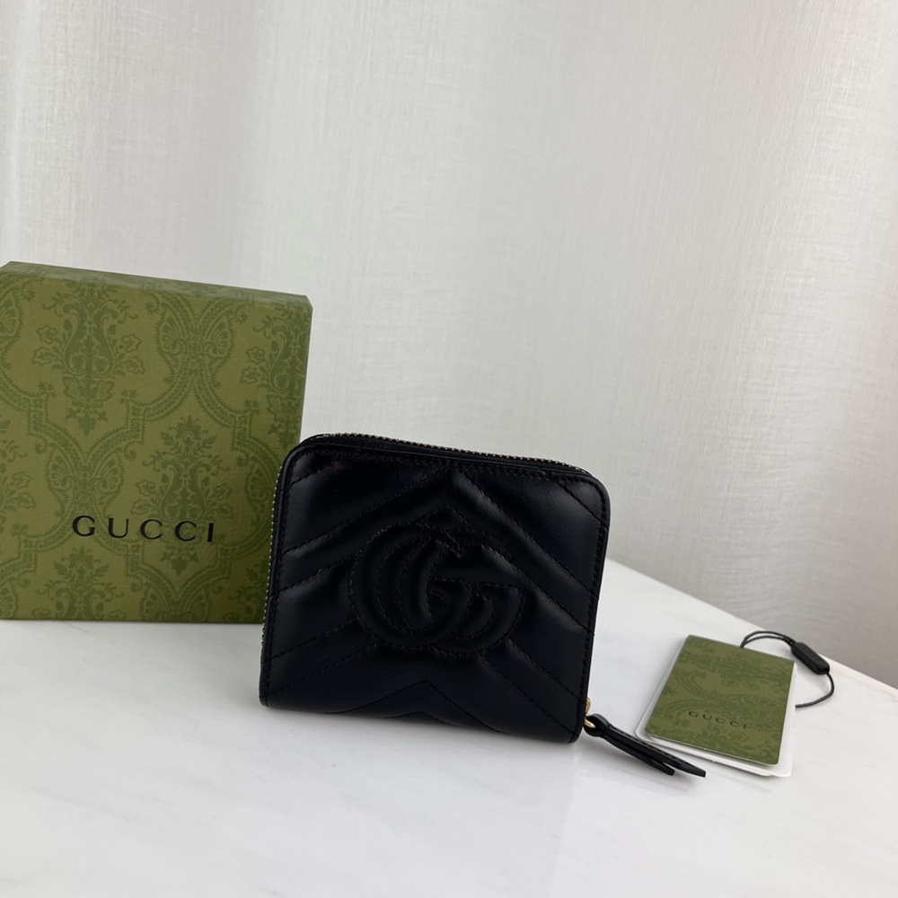 [GUCCI] 구찌 474813 GG 마몬트 마틀라세 반지갑 12m 세로 10cm