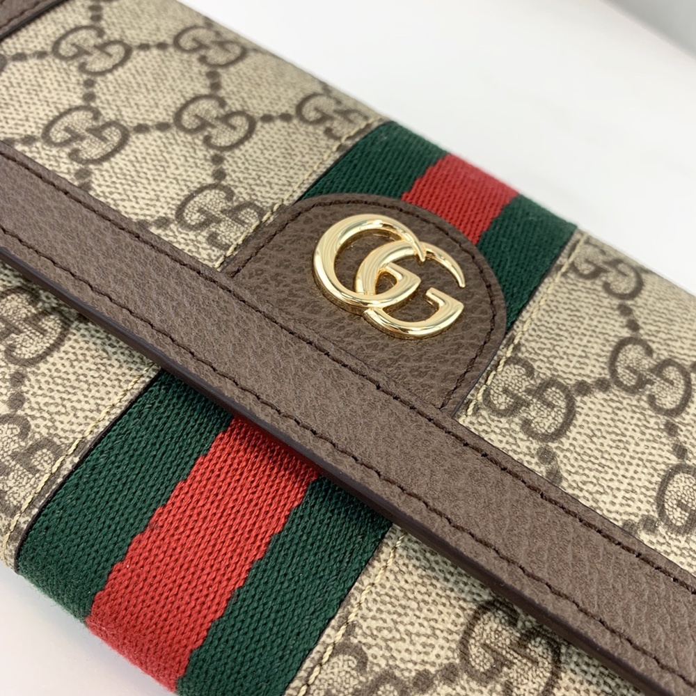 [GUCCI] 구찌 546592 오피디아 GG 체인 장지갑 겸 크로스백 가로 19cm x 세로 10cm x 폭 3