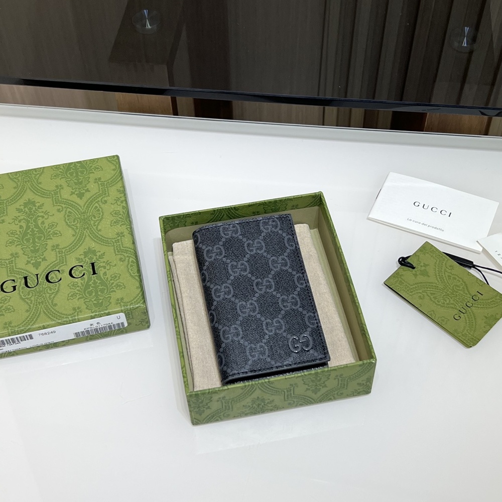 [GUCCI] 구찌 768249 GG 디테일 GG 롱 카드지갑 가로7.5cm x 세로12cm