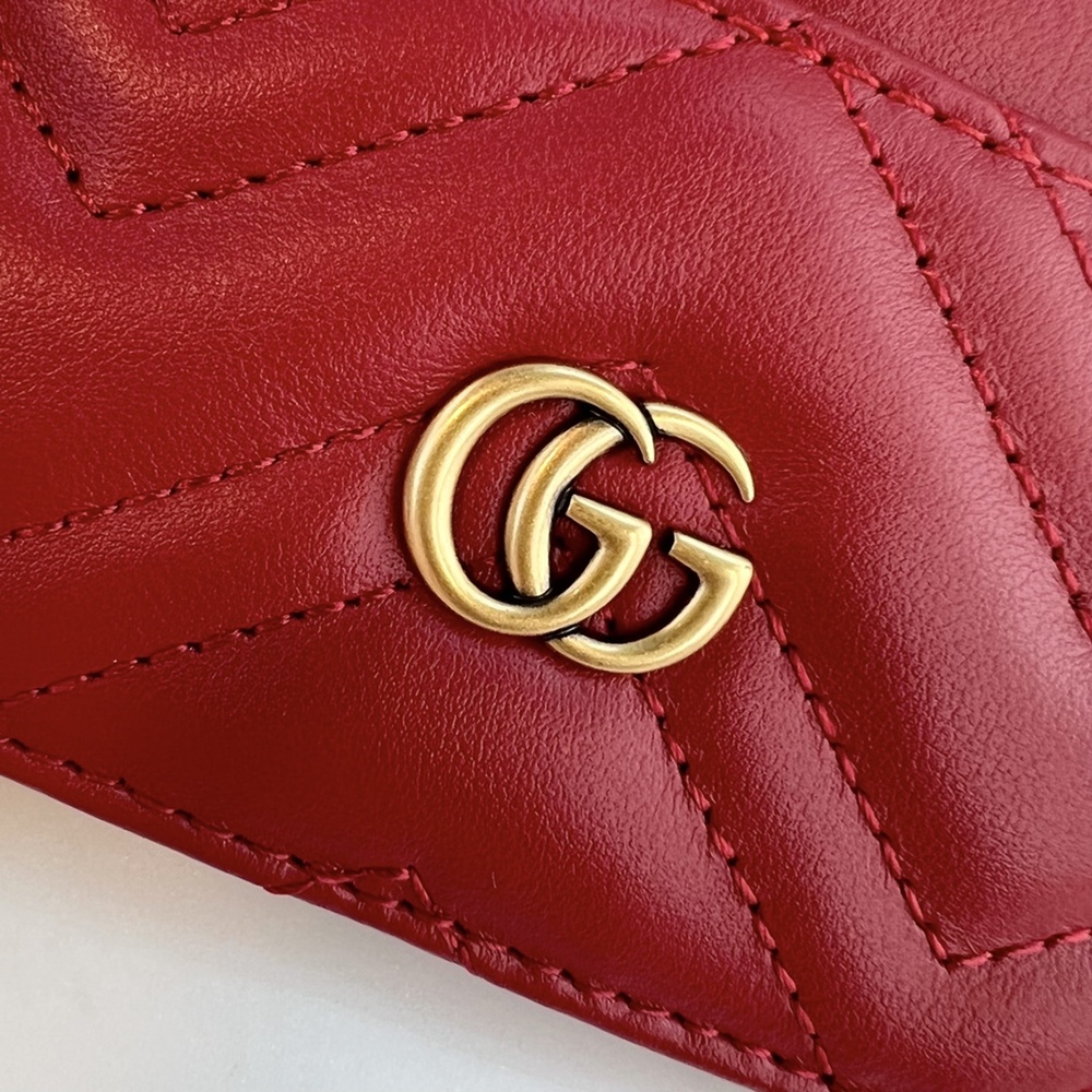 [GUCCI] 구찌 GG 마몽 키 체인 지갑 627064 10.5cm x 7cm