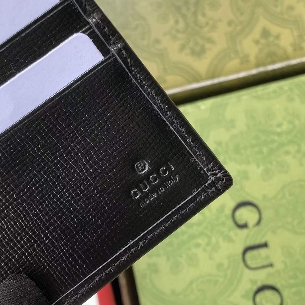 [GUCCI] 구찌 GG 수프림 인터로킹 플랩포켓 반지갑 - GUCCI Interlocking  Wallet 11 × 9 × 2cm