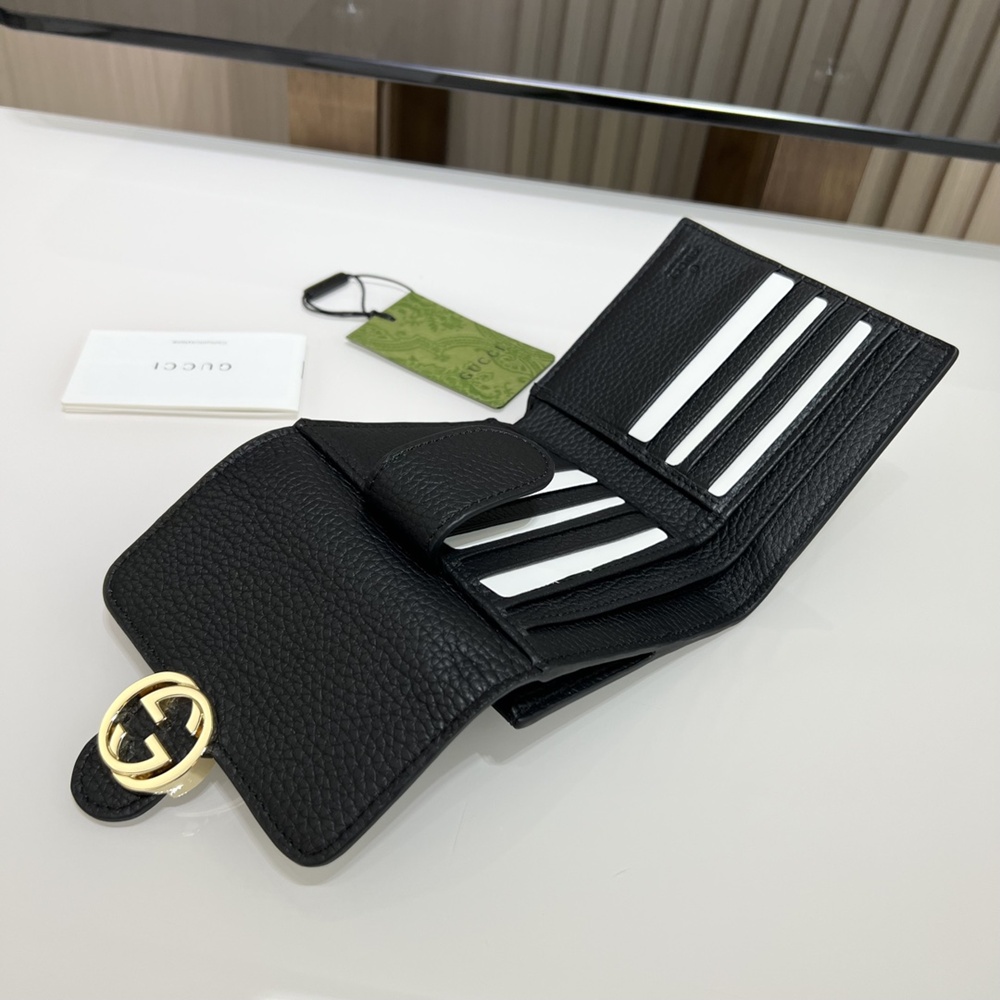 [GUCCI] 구찌 GG 인터로킹 반지갑 615525 가로 12cm x 세로 10.5cm x폭 2cm