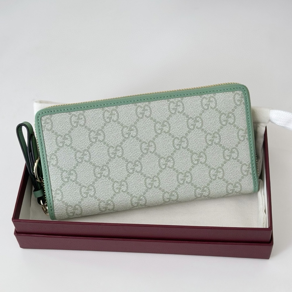 [GUCCI] 6칼라 구찌 GG 캔버스 장지갑 819122  가로 19cm 세로 10cm