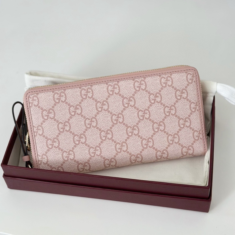 [GUCCI] 6칼라 구찌 GG 캔버스 장지갑 819122  가로 19cm 세로 10cm