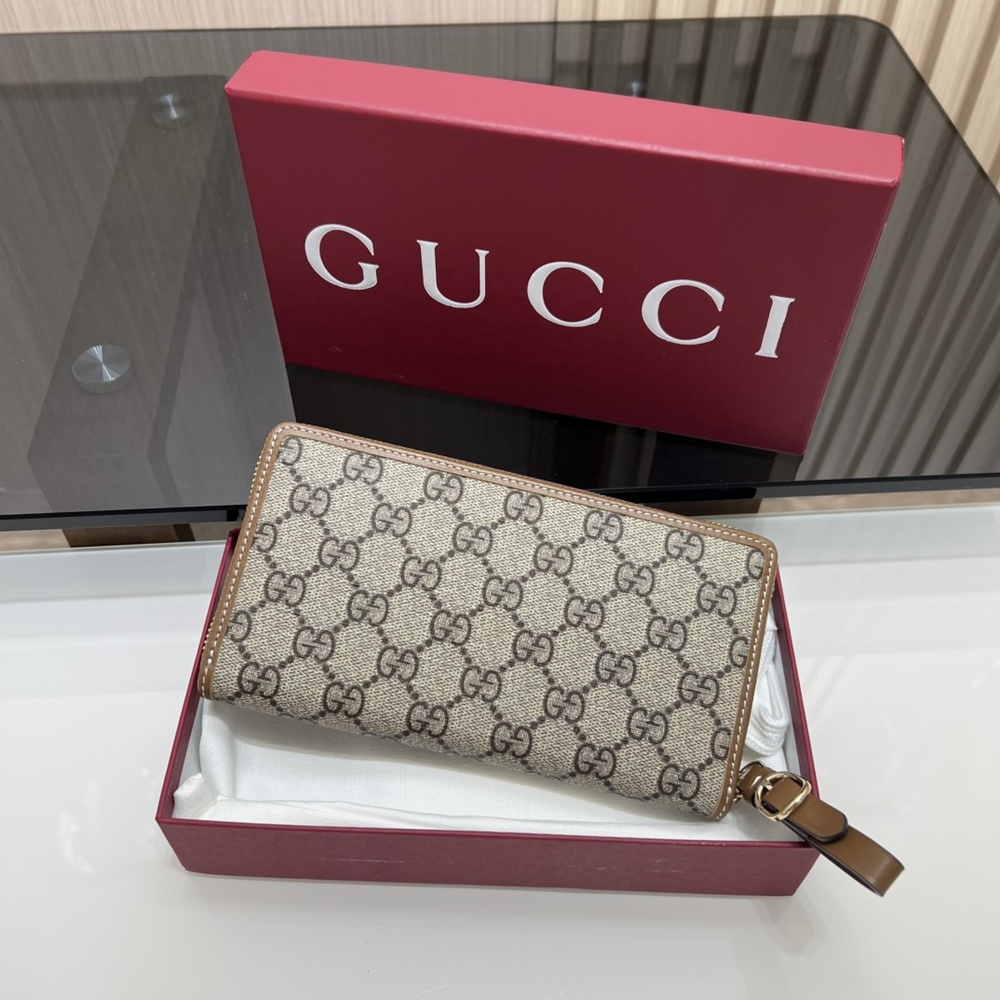 [GUCCI] 6칼라 구찌 GG 캔버스 장지갑 819122  가로 19cm 세로 10cm