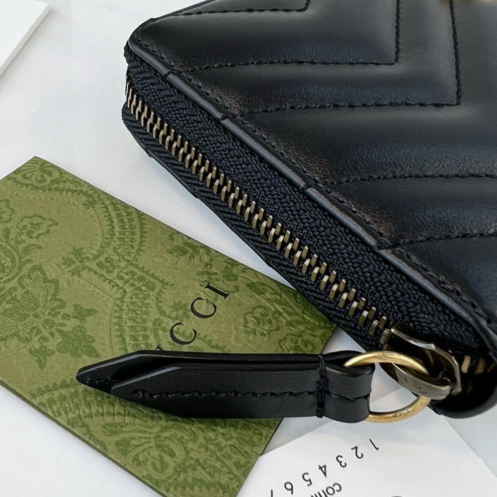 [GUCCI] 구찌 GUCCI GG 마몽 지퍼 장지갑 443123 19cm 세로 10cm
