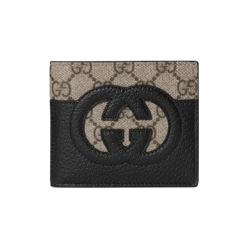[GUCCI] 2칼라 구찌 GUCCI 컷아웃 인터로킹 G 지갑 반지갑 701420 가로 11cm x 세로 9cm