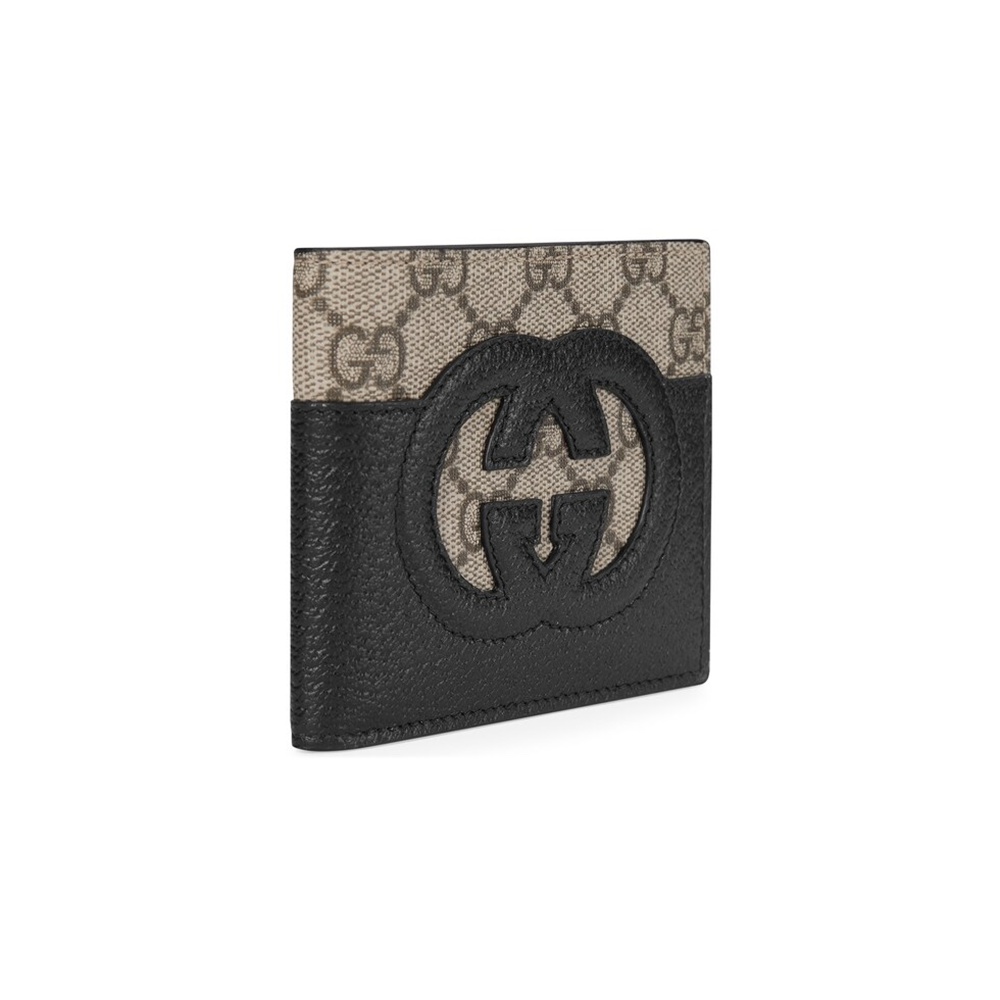 [GUCCI] 2칼라 구찌 GUCCI 컷아웃 인터로킹 G 지갑 반지갑 701420 가로 11cm x 세로 9cm