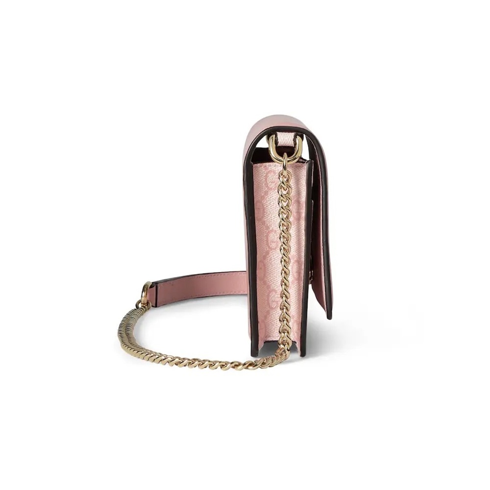 [GUCCI] 구찌 라이트 GG 엠블럼 체인 지갑 가로 20cm x 세로 13cm x 너비 4cm