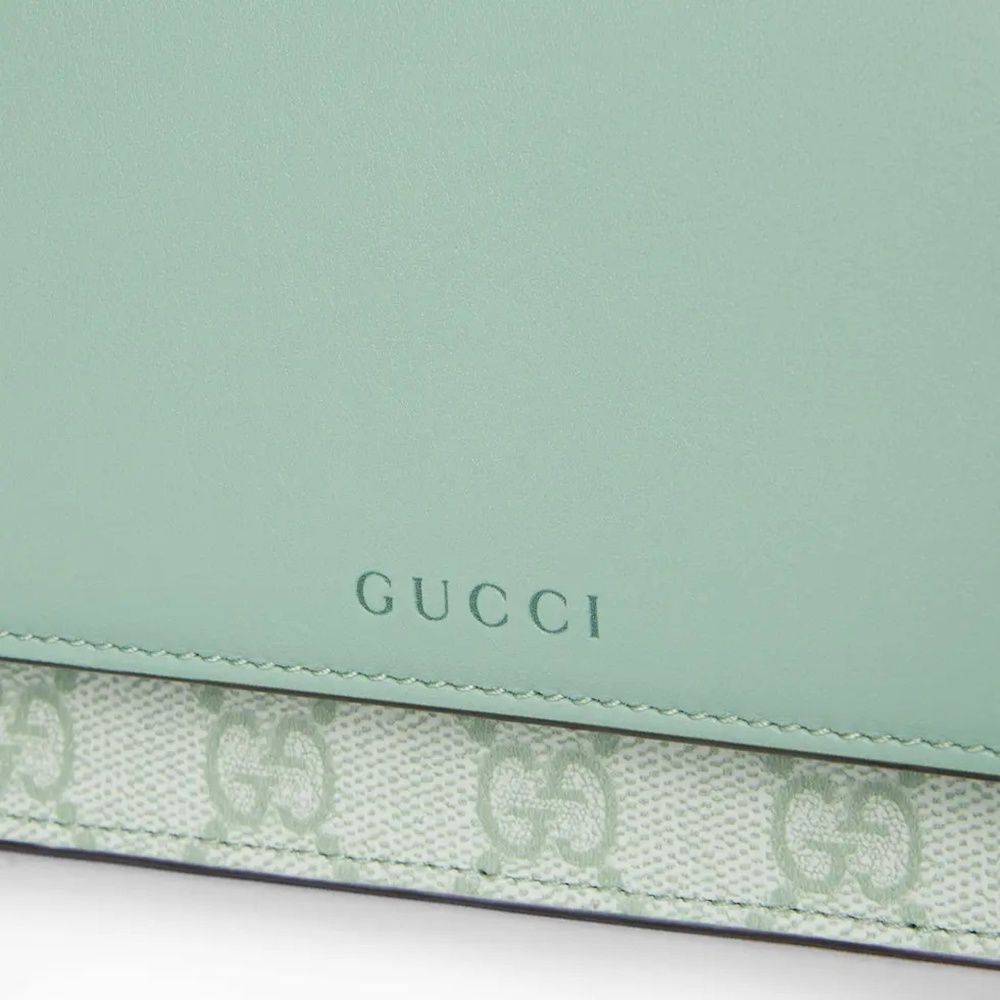 [GUCCI] 구찌 라이트 GG 엠블럼 체인 지갑 가로 20cm x 세로 13cm x 너비 4cm