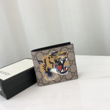 [GUCCI] 구찌 수프림 GG 로고 캔버스 반지갑 451268 가로 11cm X 세로 9cm
