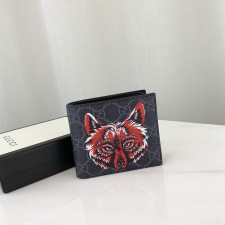 [GUCCI] 구찌 수프림 GG 로고 캔버스 반지갑 451268 가로 11cm X 세로 9cm