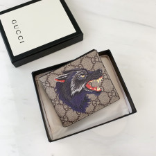 [GUCCI] 구찌 수프림 GG 로고 캔버스 반지갑 451268 가로 11cm X 세로 9cm