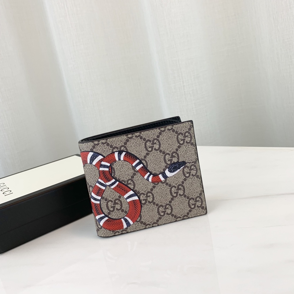 [GUCCI] 구찌 수프림 GG 로고 캔버스 반지갑 451268 가로 11cm X 세로 9cm