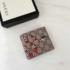 [GUCCI] 구찌 수프림 GG 로고 캔버스 반지갑 451268 가로 11cm X 세로 9cm