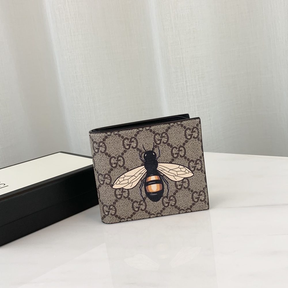 [GUCCI] 구찌 수프림 GG 로고 캔버스 반지갑 451268 가로 11cm X 세로 9cm