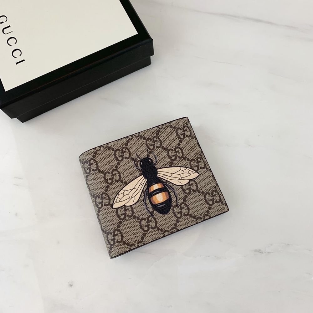[GUCCI] 구찌 수프림 GG 로고 캔버스 반지갑 451268 가로 11cm X 세로 9cm