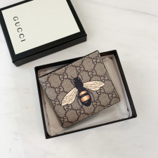 [GUCCI] 구찌 수프림 GG 로고 캔버스 반지갑 451268 가로 11cm X 세로 9cm