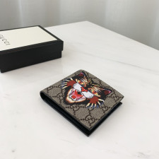 [GUCCI] 구찌 수프림 GG 로고 캔버스 반지갑 451268 가로 11cm X 세로 9cm