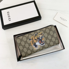 [GUCCI] 구찌 수프림 GG 로고 캔버스 장지갑 451273 가로 19cm X 세로 10.5cm X 폭 2 cm
