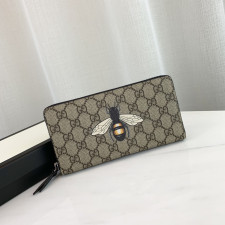 [GUCCI] 구찌 수프림 GG 로고 캔버스 장지갑 451273 가로 19cm X 세로 10.5cm X 폭 2 cm