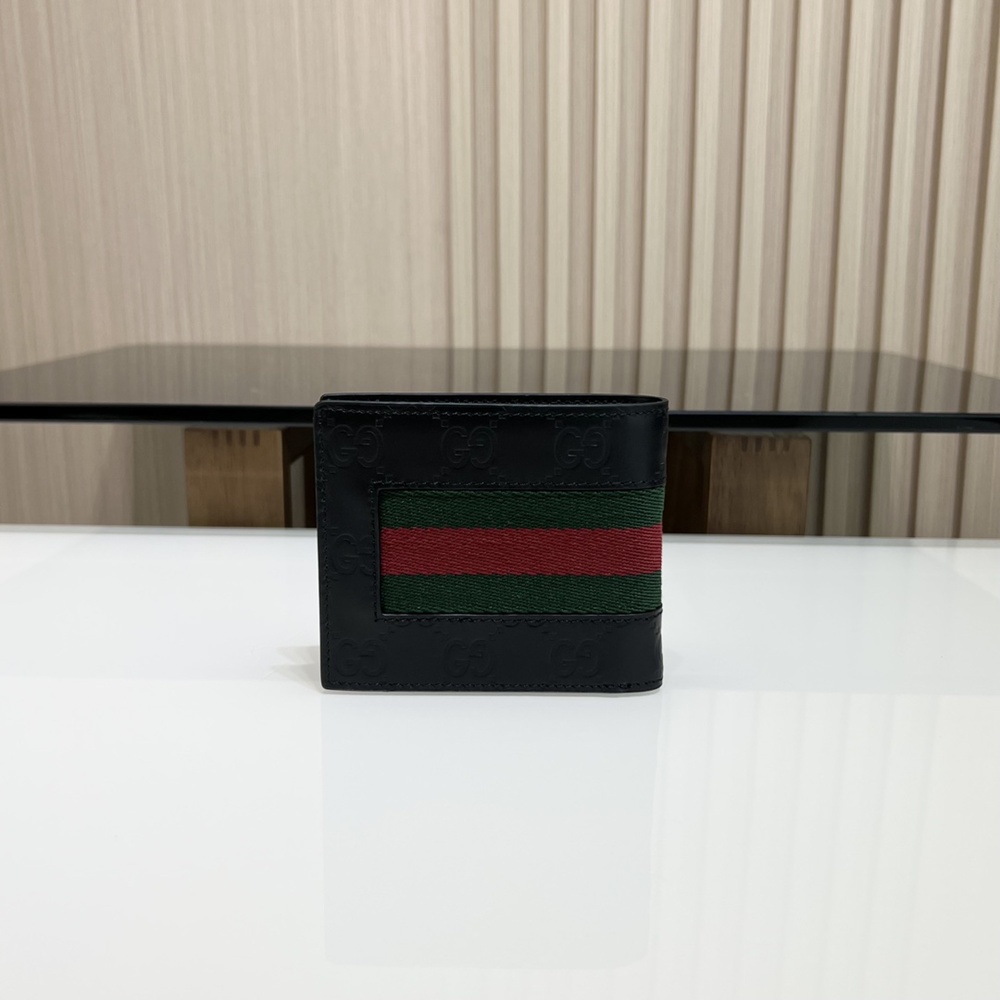 [GUCCI] 구찌 슈프림 3선 남성 GG 월렛 반지갑 408827 가로 11cm X 세로 9.5cm X 폭  1cm