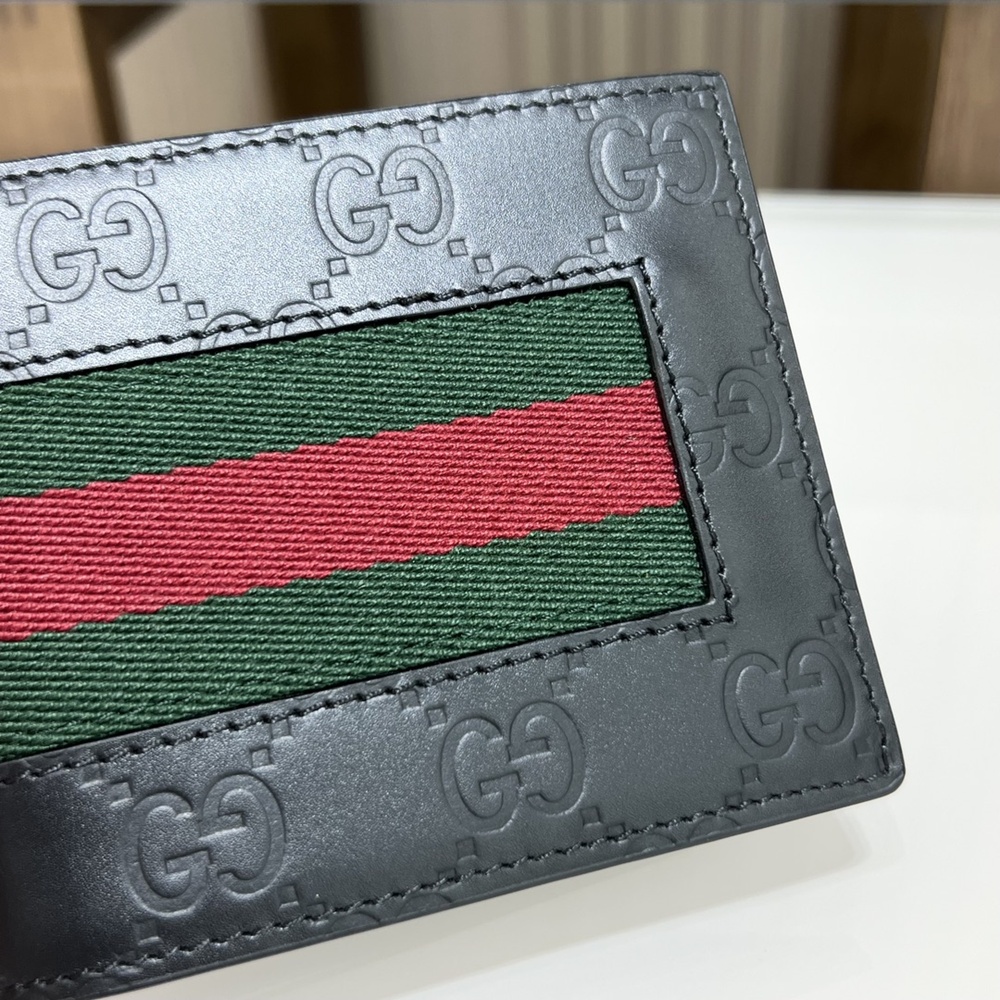 [GUCCI] 구찌 슈프림 3선 남성 GG 월렛 반지갑 408827 가로 11cm X 세로 9.5cm X 폭  1cm