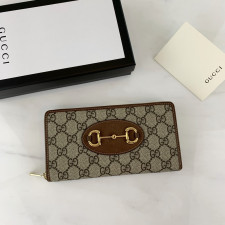 [GUCCI] 구찌 홀스빗 1955 지퍼 지갑 621889 가로 19cm X 세로 10.5cm X 폭 2cm