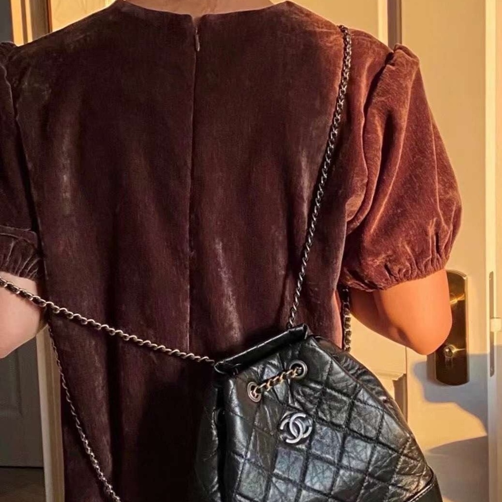 [CHANEL] CHANEL Small Gabrielle Backpack Aged Calfskin - 가브리엘 백팩 스몰 빈티지 카프스킨 23x10.5x22.5cm