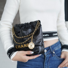 [CHANEL] CHANEL TWOTOW BAG - 샤넬 22백 샤이니 미니 체인백 숄더백 20cm x 19cm x 6cm 스몰 미듐 라지