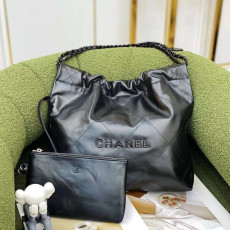 [CHANEL] CHANEL TWOTOW BAG - 샤넬 22백 샤이니 카프스킨 퀼팅 스몰 체인백 숄더백 35 cm