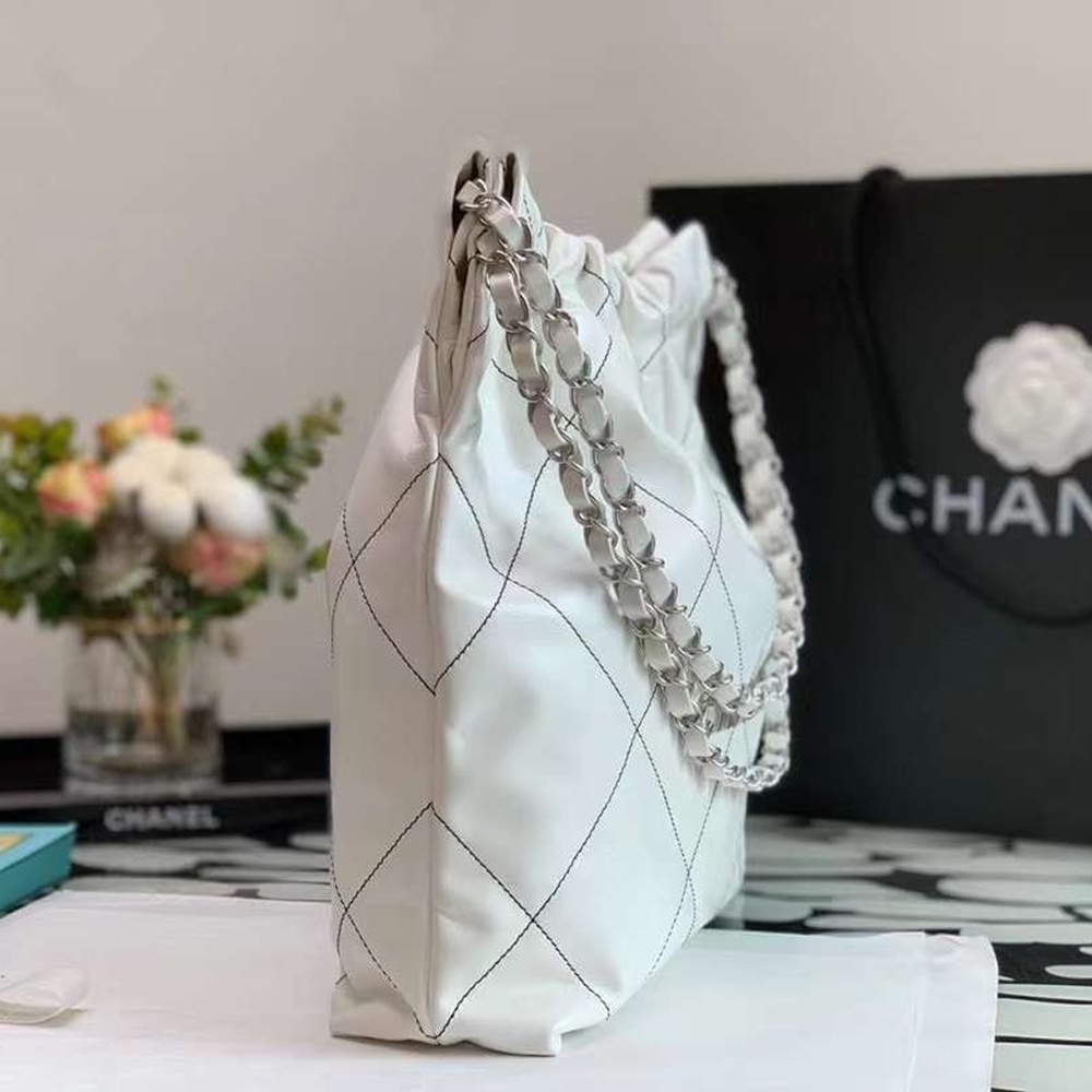 [CHANEL] CHANEL Handbag Shiny Calfskin - 샤넬 22 핸드백 샤이니 카프스킨 숄더백 35cm