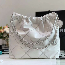 [CHANEL] CHANEL Handbag Shiny Calfskin - 샤넬 22 핸드백 샤이니 카프스킨 숄더백 35cm