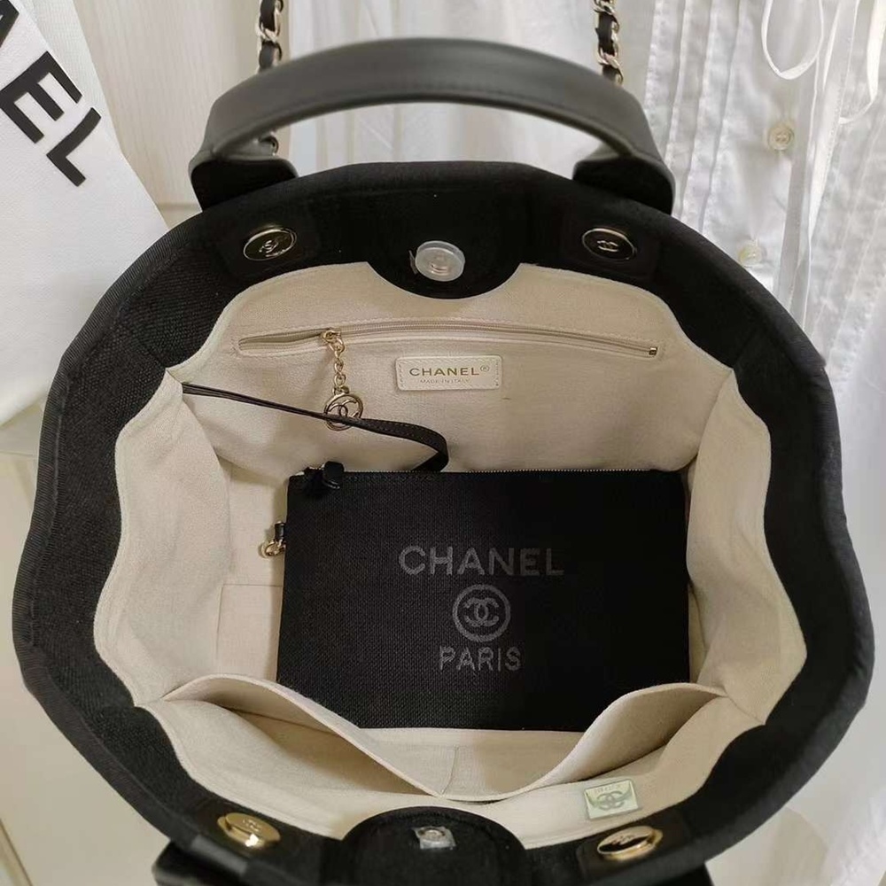 [CHANEL] CHANEL SHOOPER DOBIL shoulder bag - 샤넬 트위드 글리터 도빌 스몰 라지 쇼퍼 숄더백 대38cm 중26cm 소32 cm